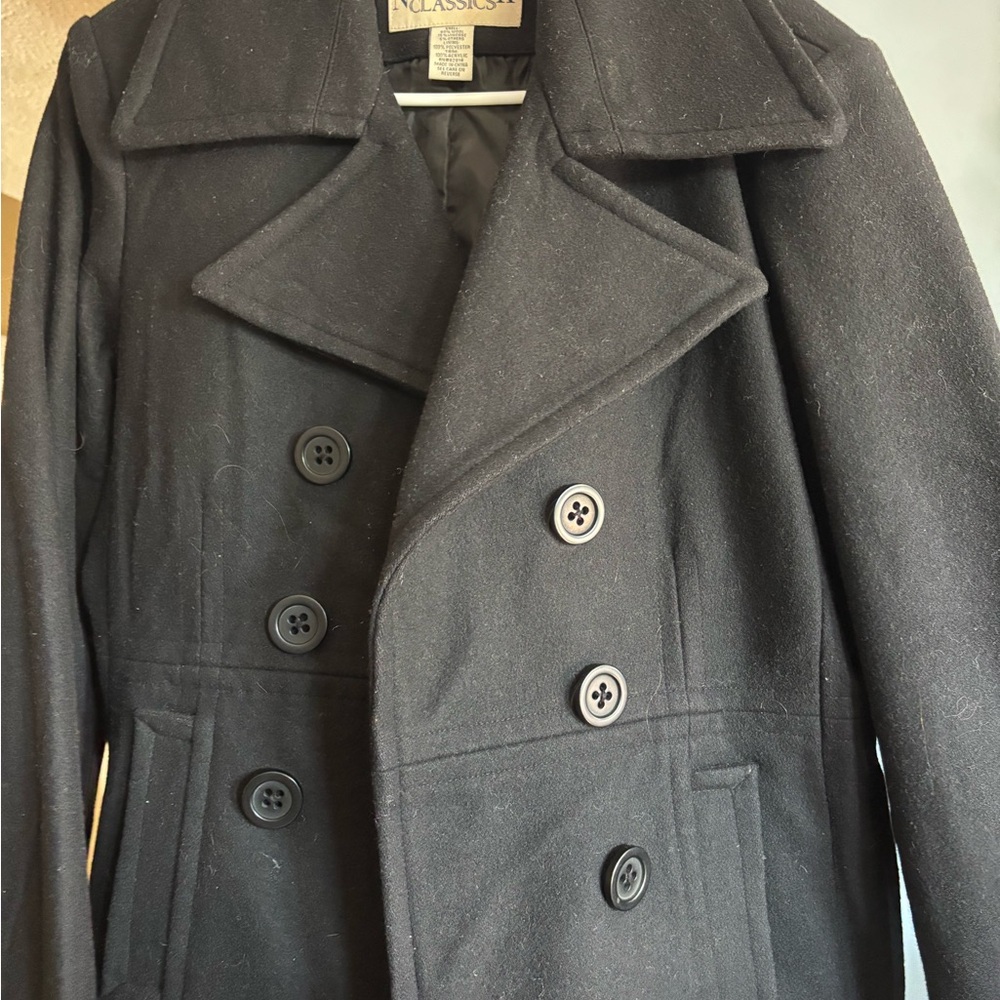 Black ladies Peacoat
